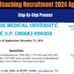 KGMU Non Teaching Recruitment 2024 Apply Online : Online Application Begins For 330+ Vacancies, Know Eligibility, Application Fee & More